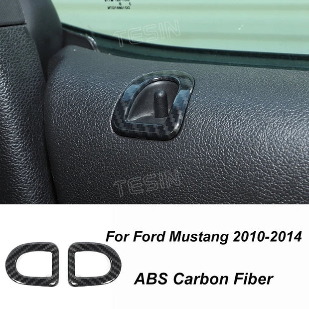 Carbon Fiber Interior & Exterior Decoration Stickers for Ford Mustang (2009–2014)