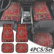 4 Pcs Car Floor Mats Bohemian Pattern