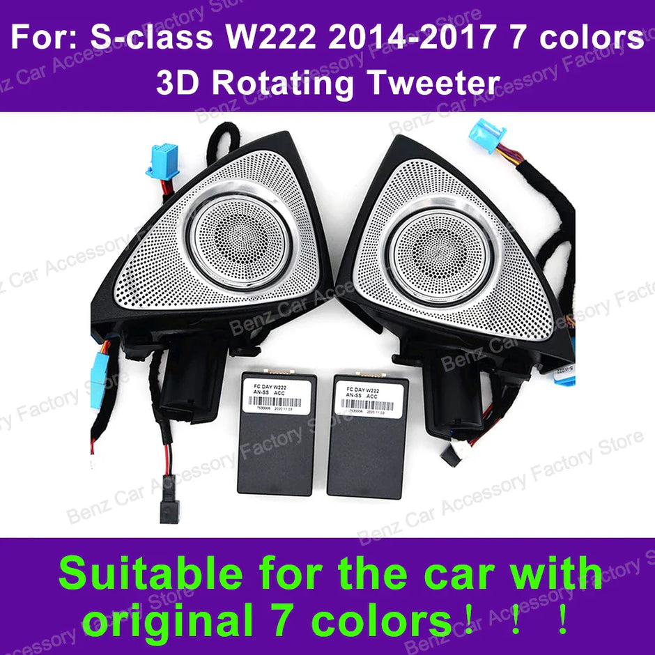 7/64 Color LED Turbo Air Vent Ambient Light –  Features a 4D rotary speaker design.