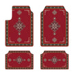 4Pcs/Set Bohemian Car Floor Mats Heavy Duty Rubber Back Car Floor Protector