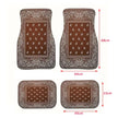 4Pcs Bohemian Car Floor Mats Back Persian Carpet