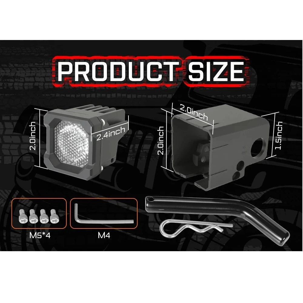 Pair 2 LED Fog Driving 4x4 Off Road Lights