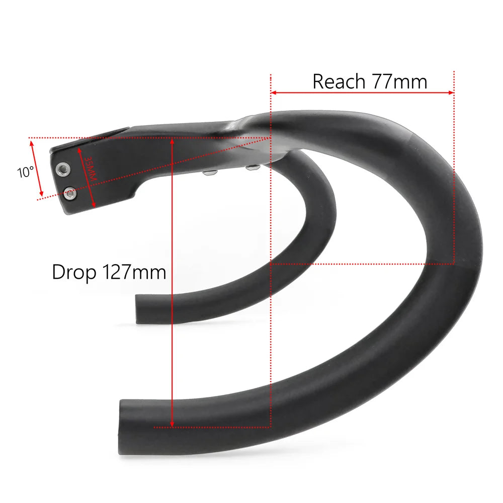 KOCEVLO X01 Full Carbon Fiber Road Bike Stem & Integrated Handlebar