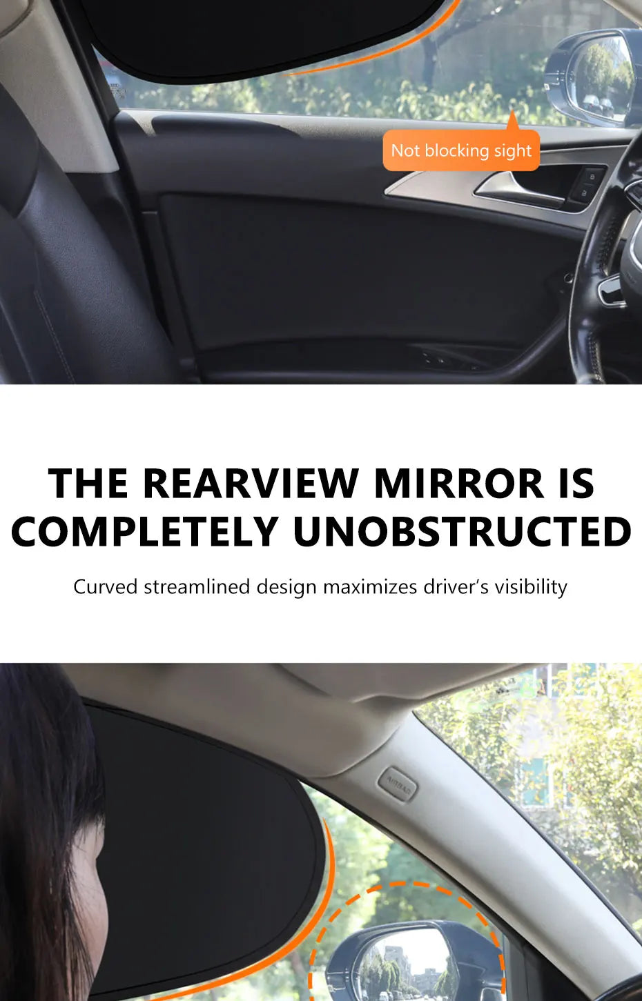 SEAMETAL Car Side Window Sunshade Protection  UV Blocking