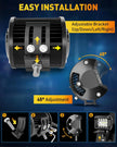 NAOEVO 4 Inch 2Pcs LED Pod Lights