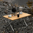 MOUNTAINHIKER Outdoor Camping Bamboo 2/3 Folding Table