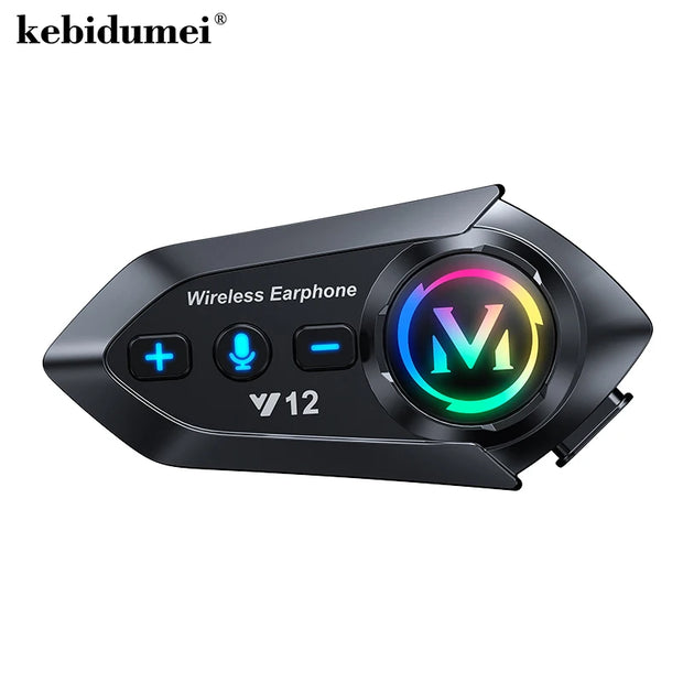 Y12 Dual Mic Motorcycle Helmet Bluetooth Headset