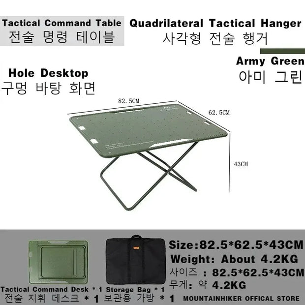 MOUNTAINHIKER Portable Aluminum Folding Camping Table