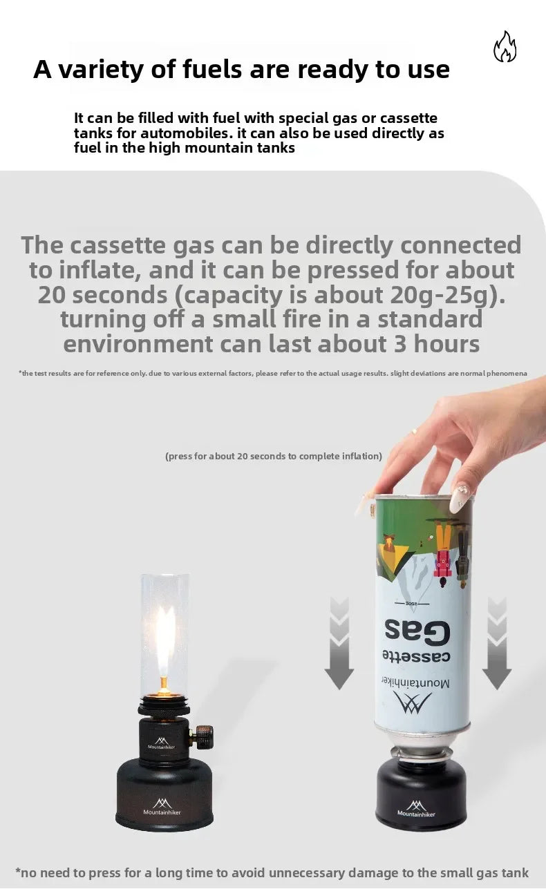 MOUNTAINHIKER Outdoor Camping Gas Lamp Set