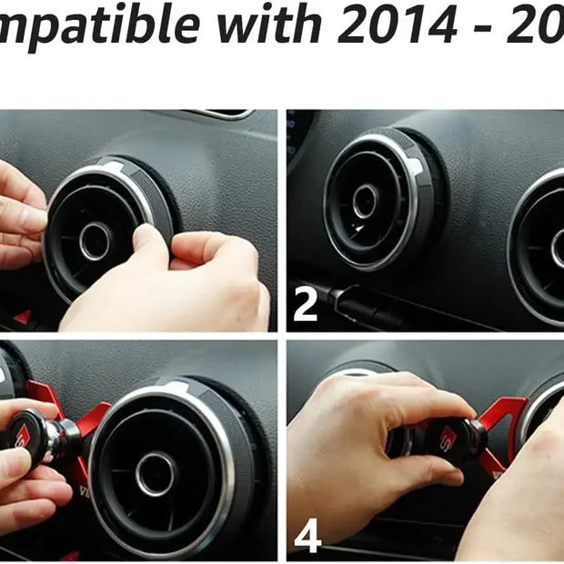 Magnetic Phone Holder – Audi A3/S3 8V (2014–2020) Air Vent Mount