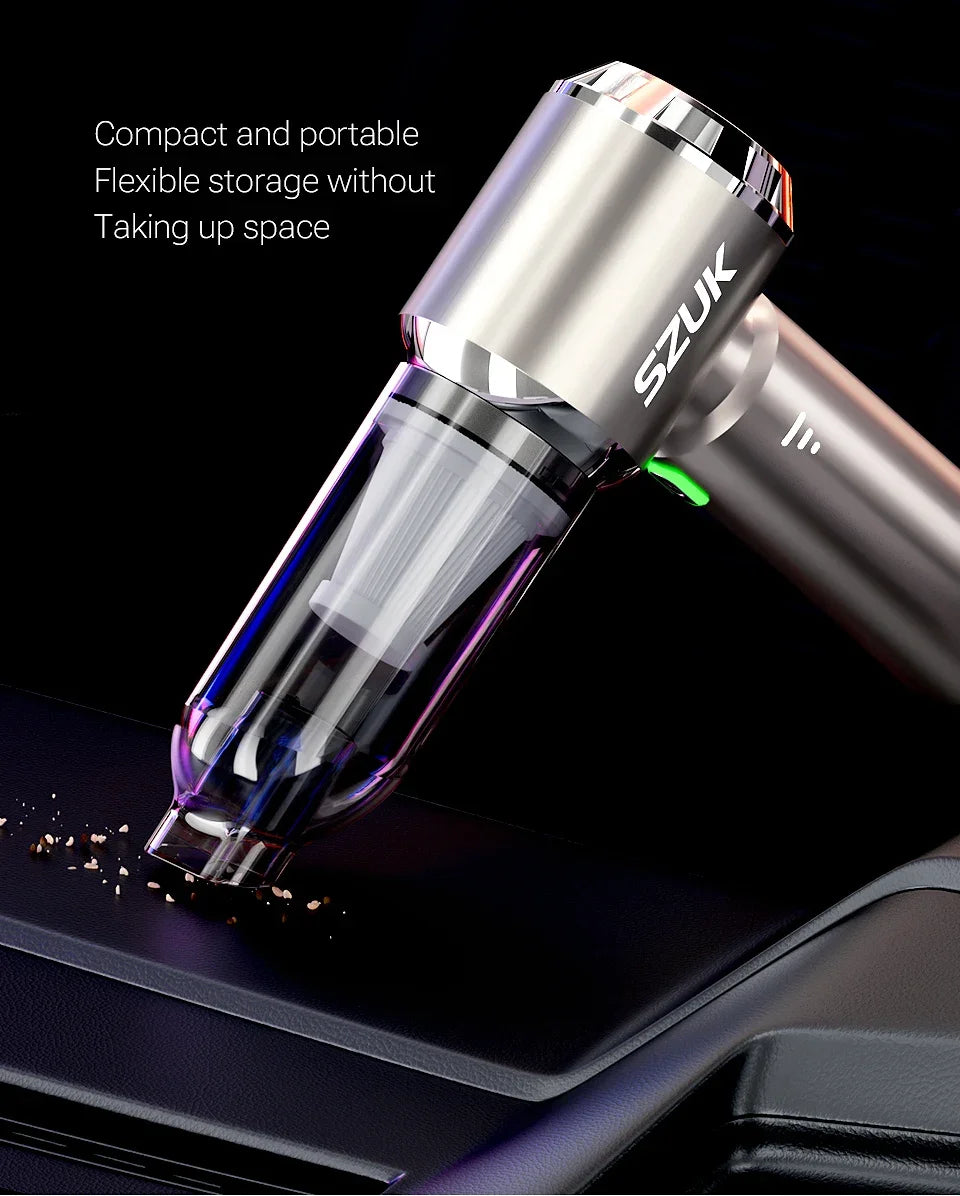 SZUK Mini Car Vacuum Cleaner 985000Pa Wireless Handheld Cleaner Cleaning Machine Strong Powerful Portable Vacuum Cleaner Car