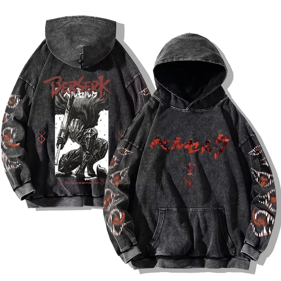Gothic Vintage Washed Hoodies