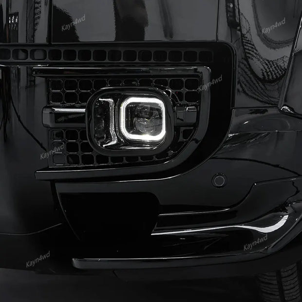 Off Road 4x4 Front Square DRL LED Fog Light Daytime Running Lamp For 2020-2025 Land Rover Defender 90 110 130