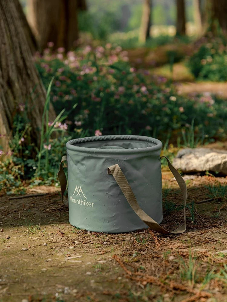 MOUNTAINHIKER Outdoor Foldable 10L Round Bucket Storage Bag