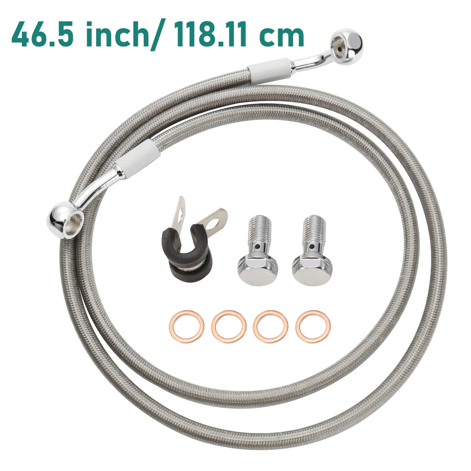 Stainless Steel Braided Brake Lines for Harley 2004-Up