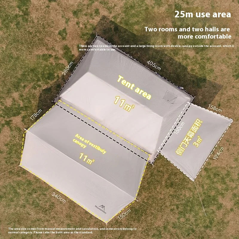 MOUNTAINHIKER Outdoor Inflatable Camping Tent – Large 5–8 Person (Hand Pump)
