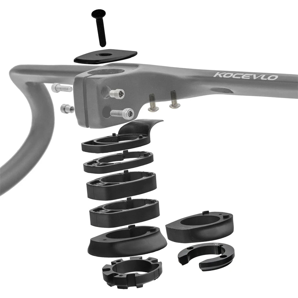 KOCEVLO X01 Full Carbon Fiber Road Bike Stem & Integrated Handlebar