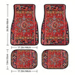 4 Pcs Car Floor Mats Bohemian Pattern
