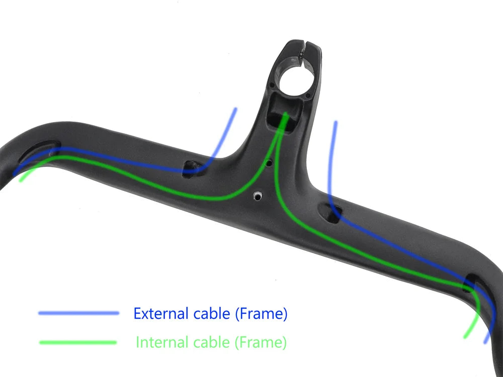 KOCEVLO X01 Full Carbon Fiber Road Bike Stem & Integrated Handlebar