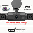 dashcam 4 channels wifi car dvr dashboard cameras