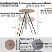 MOUNTAINHIKER Telescopic Folding Round Table
