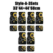Antique Oriental Turkish Persian Carpet Car Floor Mats 4-Piece