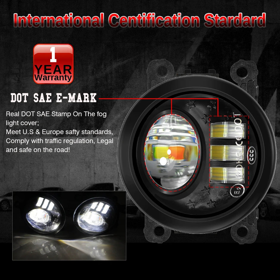 Nissan Xterra N50 2005-2019 30W H11 3000LM Upgrade Front Fog Lamp 12V