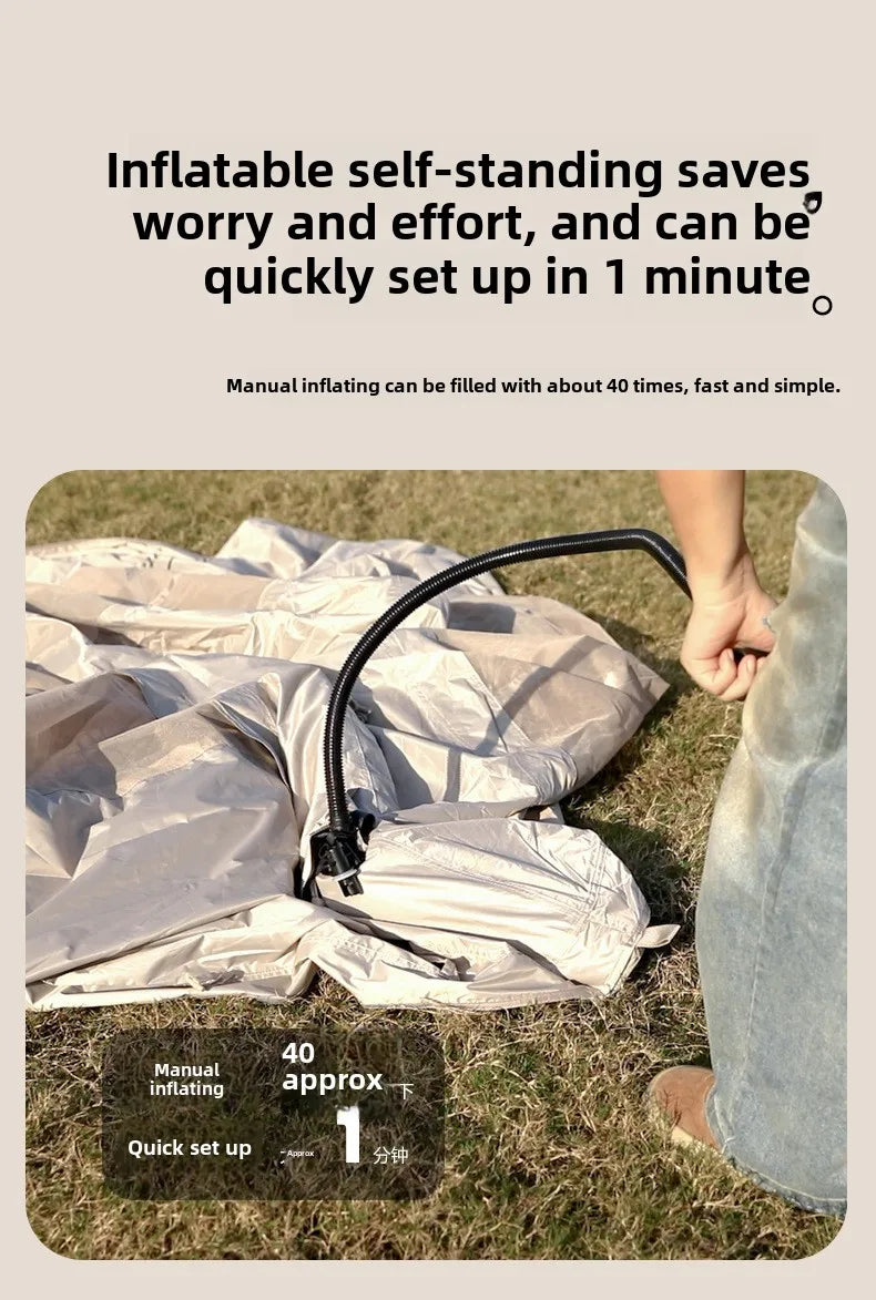 MOUNTAINHIKER Outdoor Camping Tent – Manual Inflation