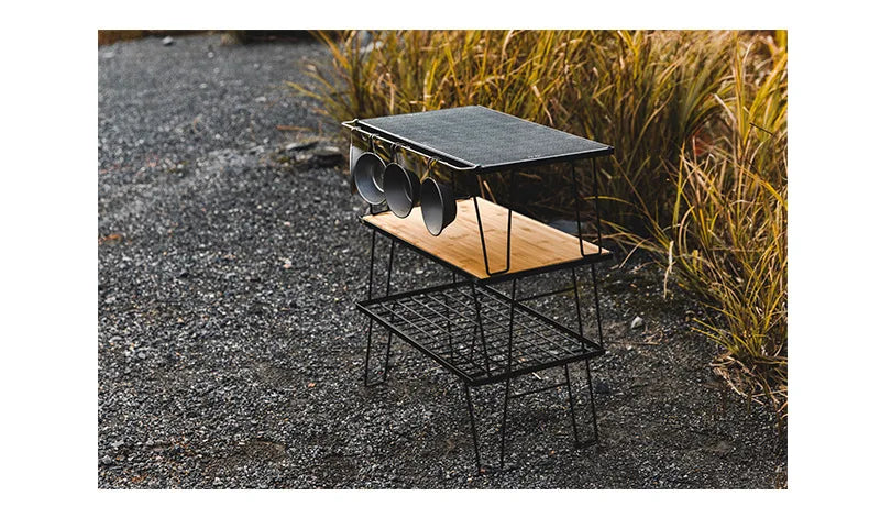 MOUNTAINHIKER Telescopic Folding Round Table