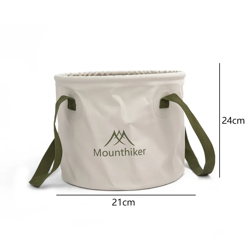 MOUNTAINHIKER Outdoor Foldable 10L Round Bucket Storage Bag