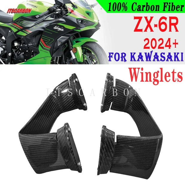 Carbon Fiber Fender Wings – Kawasaki ZX6R 636 (2024) - car exterior - Droppi UAE