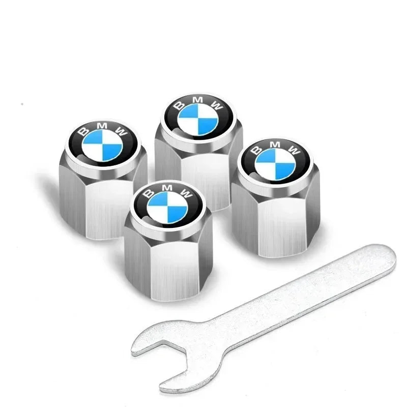 4Pcs Car Tire Valve Air Cap Set for BMW (E46–F15, M Series)