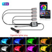 LED Car Interior Ambient Backlight Remote App Music Control