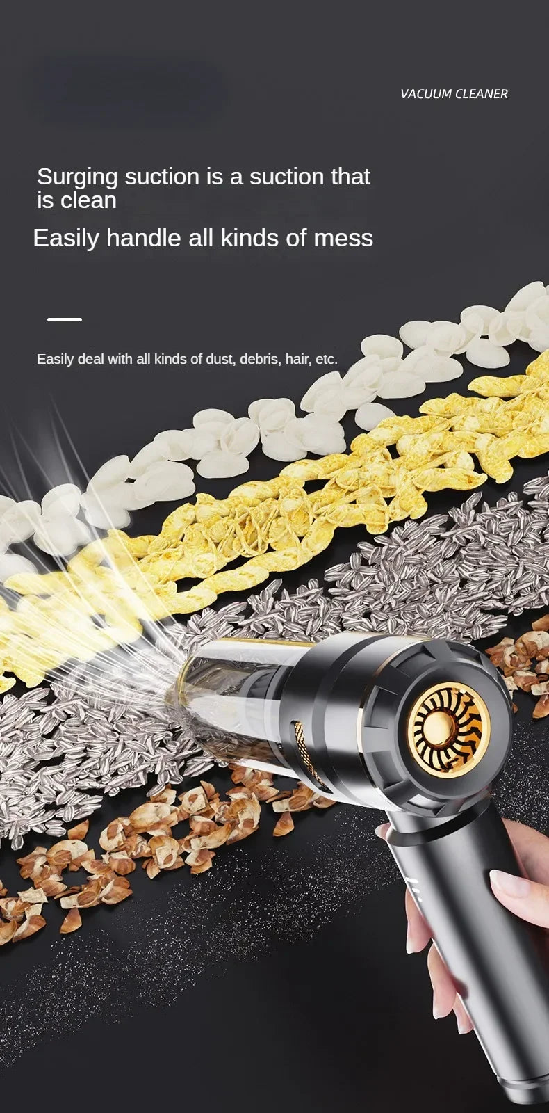 Car Vacuum Cleaner High Power Portable Handheld