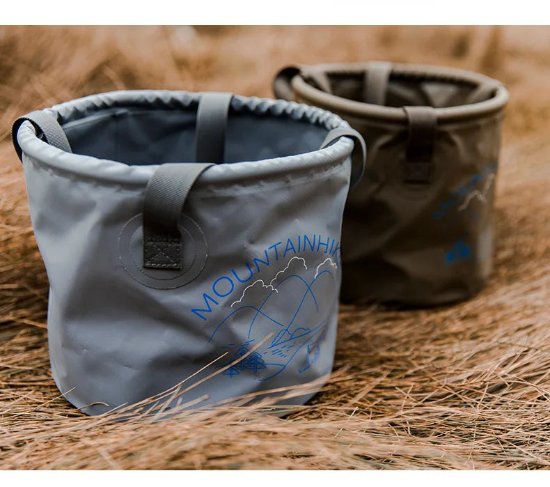 MOUNTAINHIKER Outdoor Foldable 10L Round Bucket Storage Bag