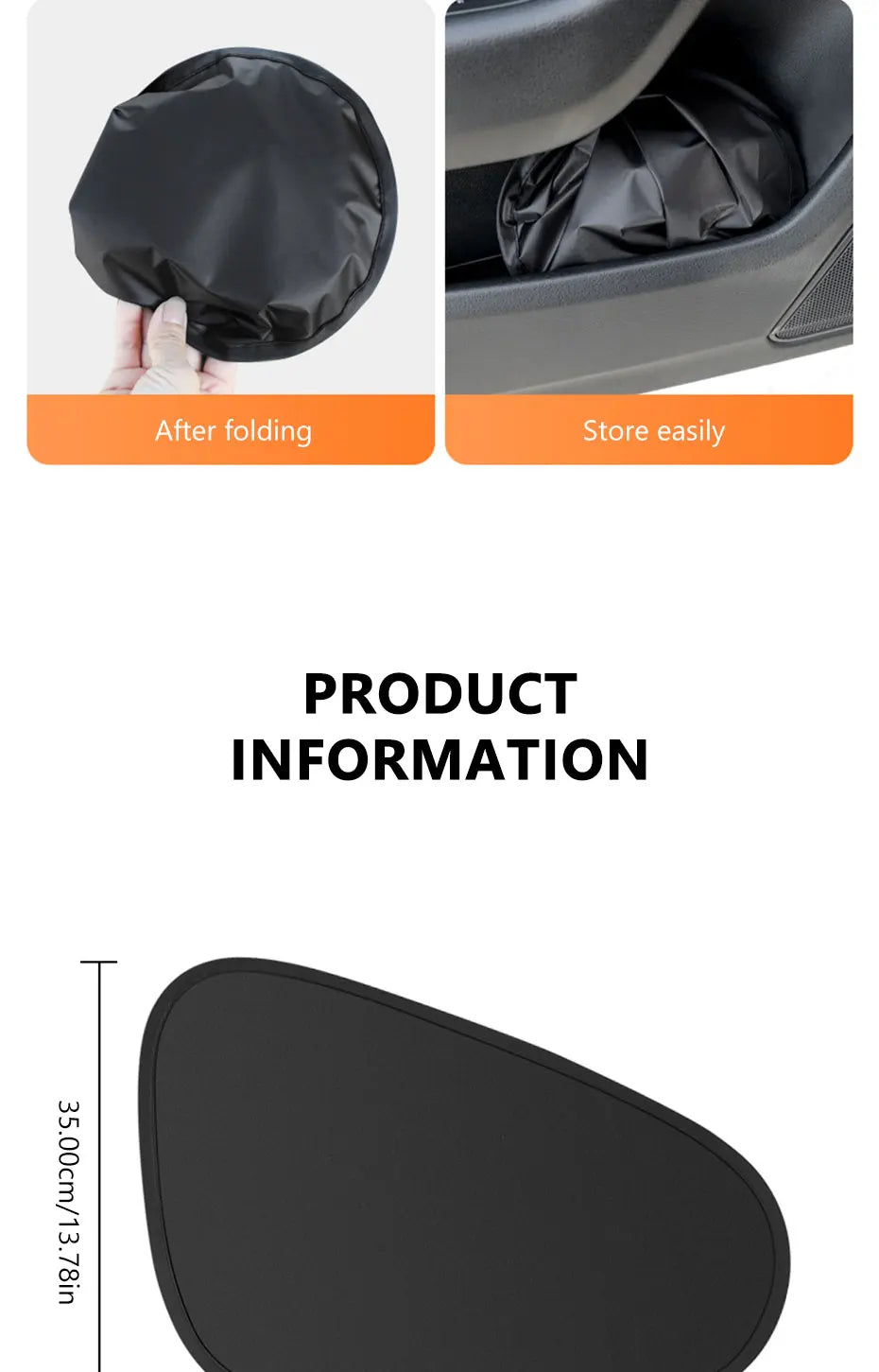 SEAMETAL Car Side Window Sunshade Protection  UV Blocking