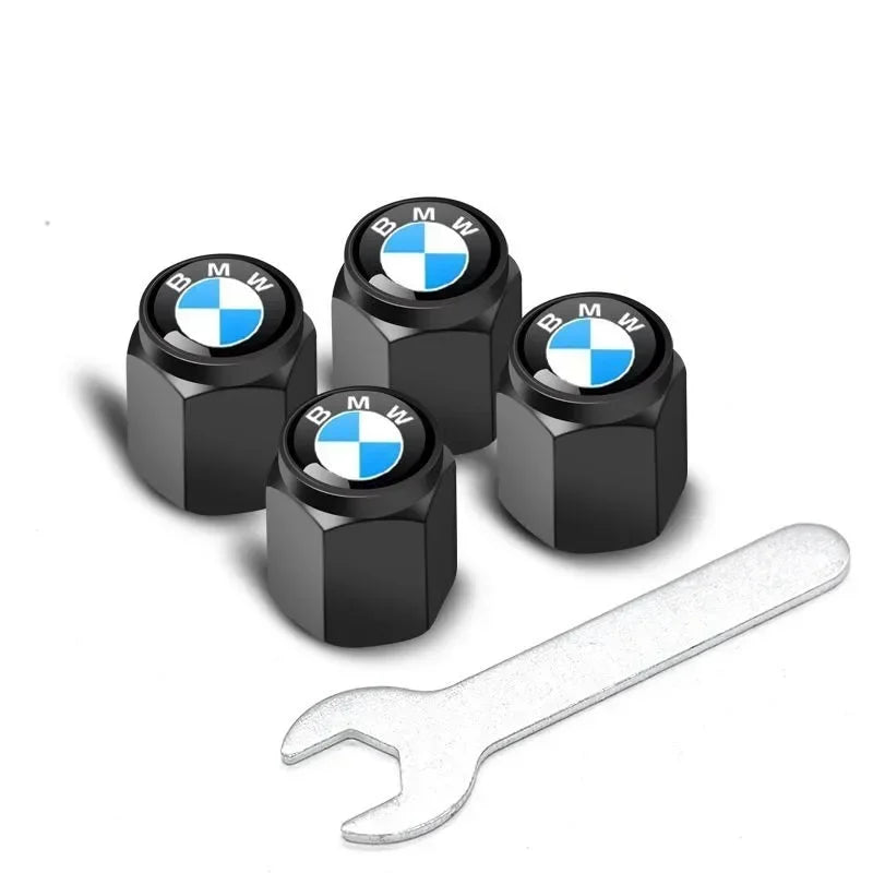 4Pcs Car Tire Valve Air Cap Set for BMW (E46–F15, M Series)