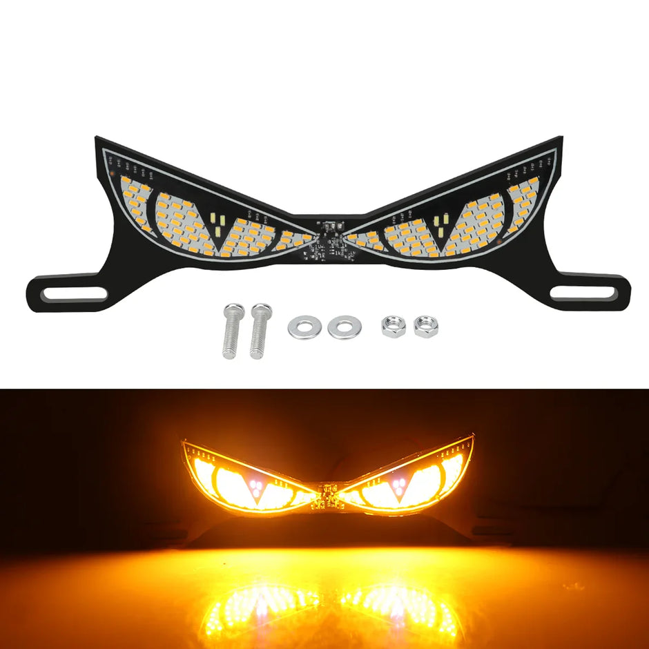 1 Set Motorcycle LED License Plate Decorative Lights