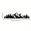 1PC Forest Snow Mountain Appearance Car Stickers
