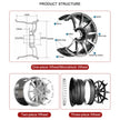 Custom Chrome 2-piece Forged Aluminum Alloy Wheels