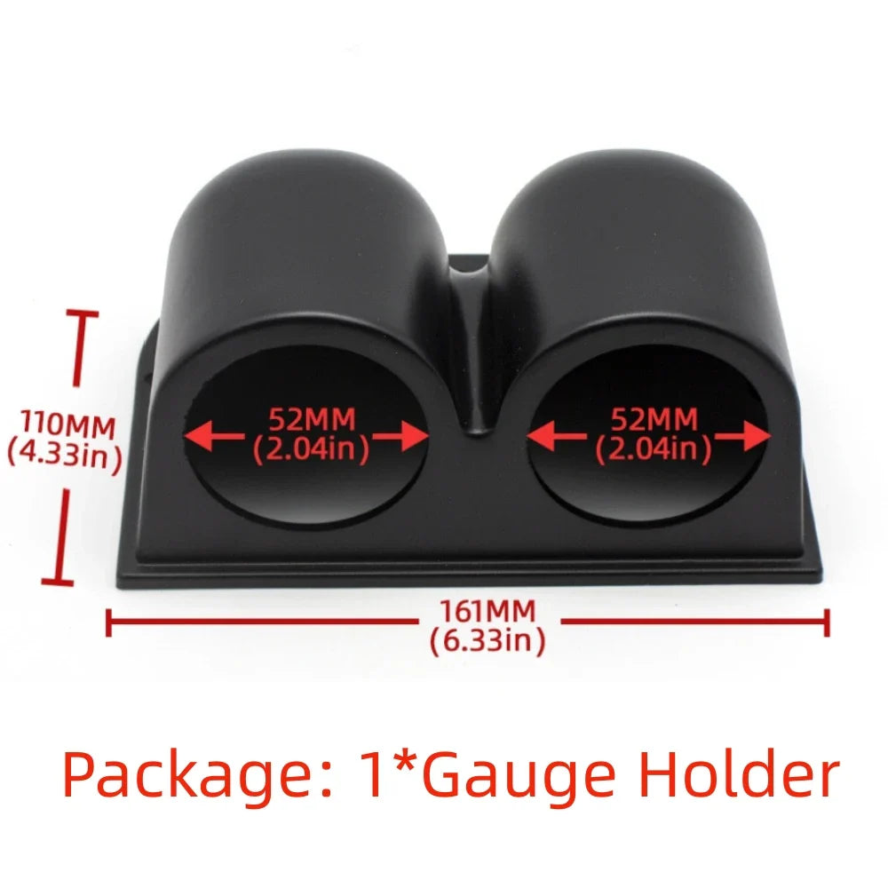 52mm 7-Color Dual Display Car Performance Gauge