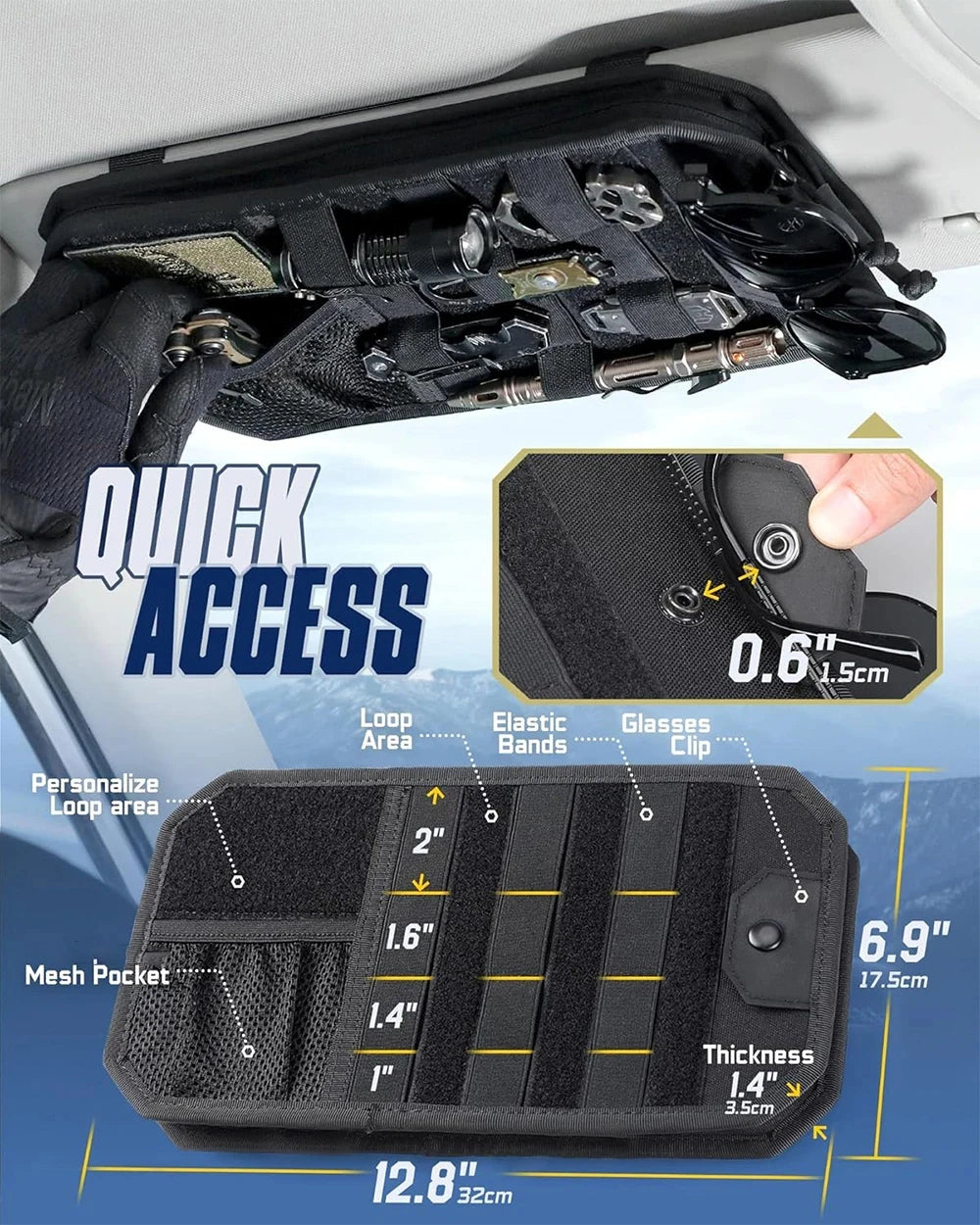 Car Sun Visor Organizer