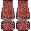 4Pcs Bohemian Car Floor Mats Back Persian Carpet