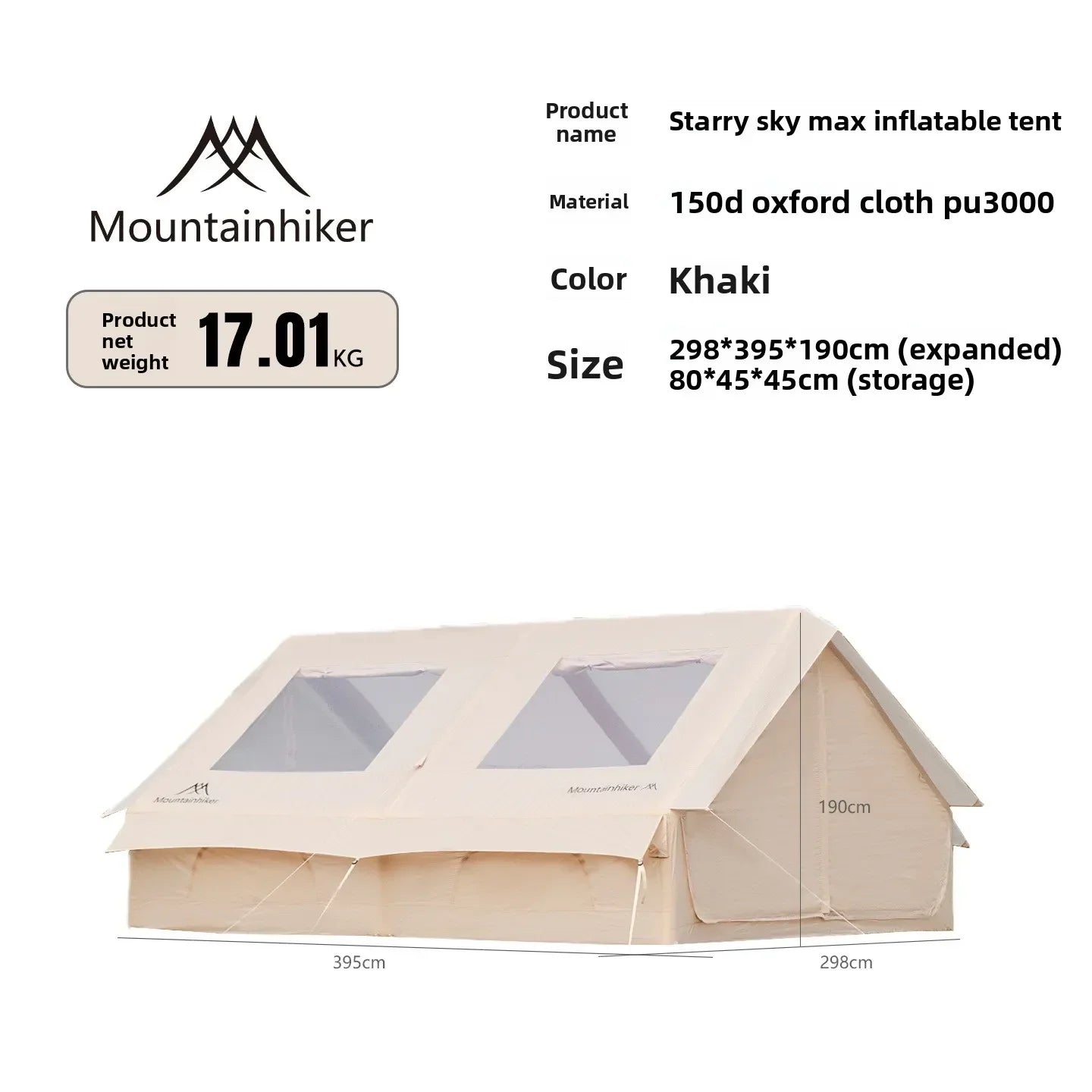 MOUNTAINHIKER 12㎡ Inflatable Tent