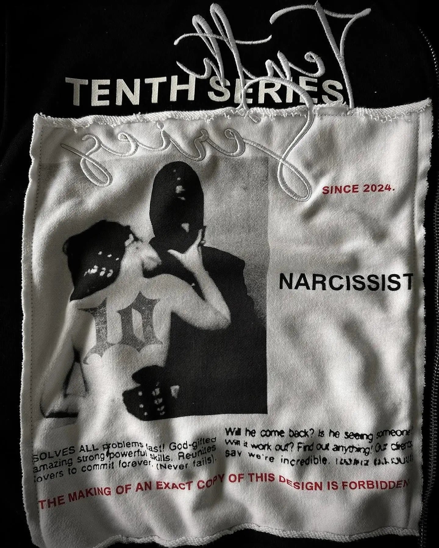 Harajuku Gothic Patchwork Embroidered Oversized Hoodies