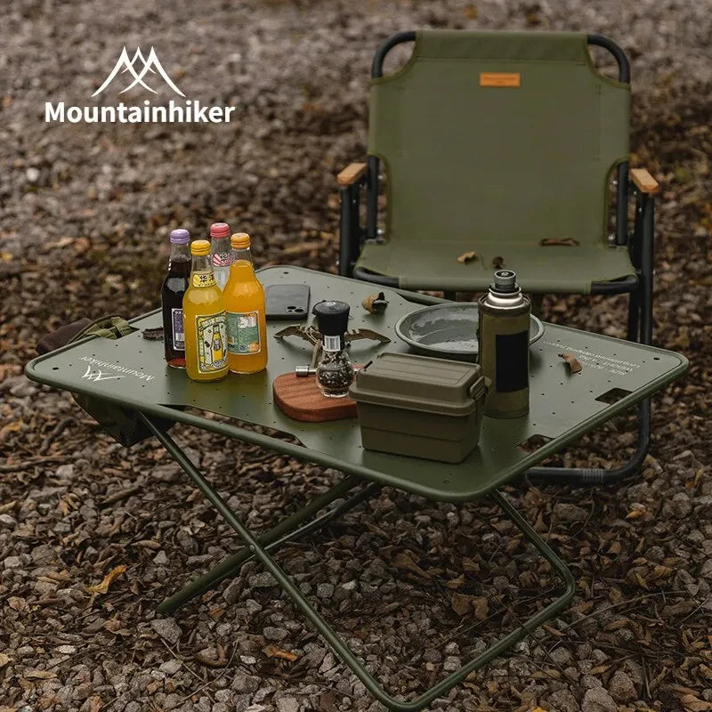 MOUNTAINHIKER Portable Aluminum Folding Camping Table