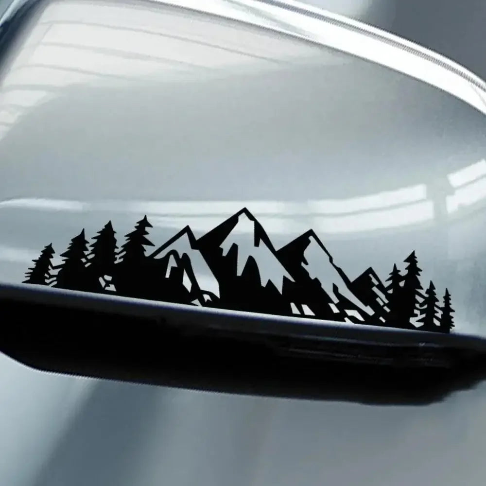 1PC Forest Snow Mountain Appearance Car Stickers