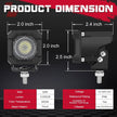 Pair 2 LED Fog Driving 4x4 Off Road Lights
