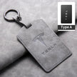 Leather Key Card Cover For Tesla Model 3 Model Y 2020
