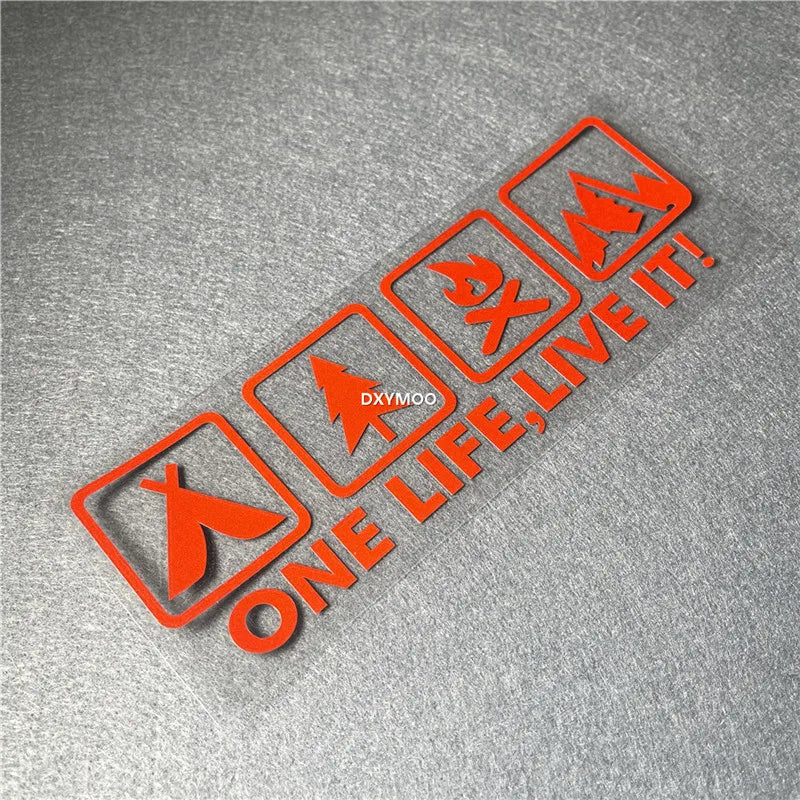 One Life Live it Camping Outdoor Enthusiast Car Sticker